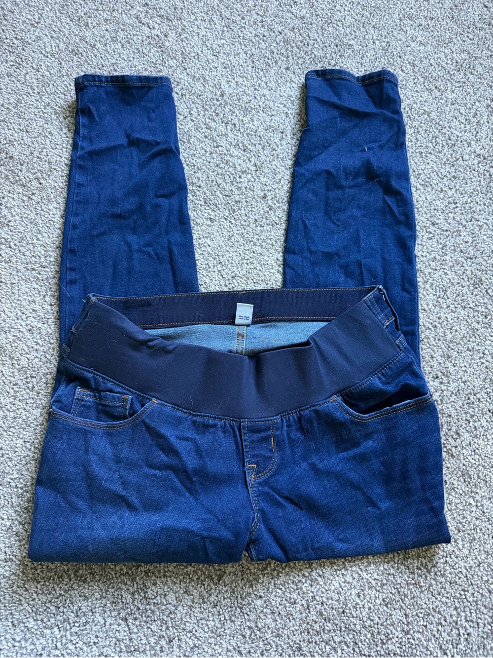 Old Navy Dark Blue Maternity Jeggings with Stretch Panel